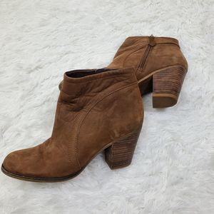 Franco Sarto Disco Leather Heeled Booties